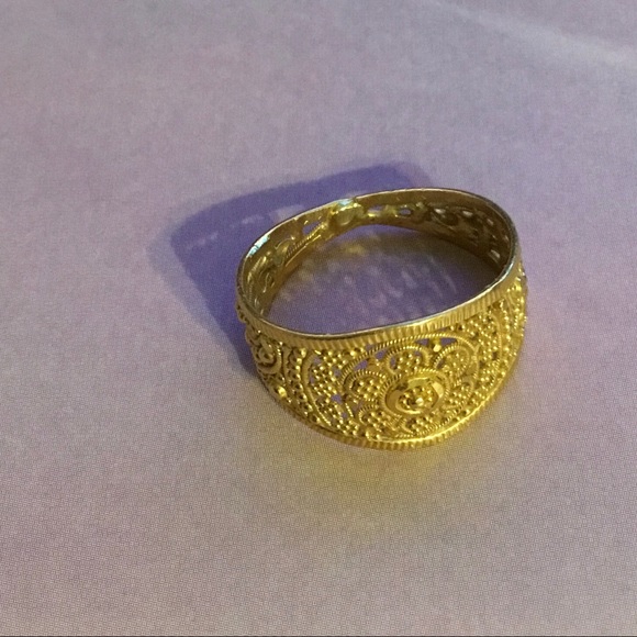 Jewelry - 22CT KDM Gold Filigree Ring